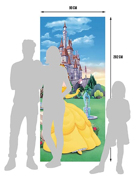 Dětská vliesová fototapeta na zed' Kráska a Zvíře, Disney | 90 x 202 cm | DFTDNV 5412