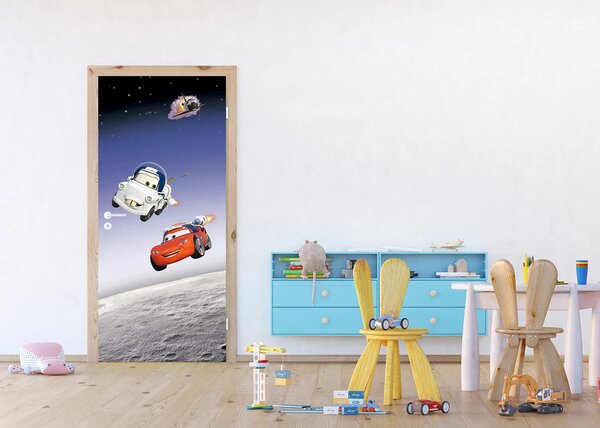 Dětská vliesová fototapeta na zed' Auta ve Vesmíru, Disney | 90 x 202 cm | DFTDNV 5431