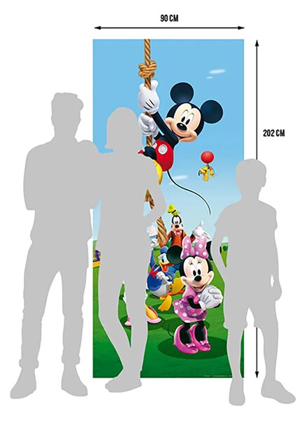 Dětská vliesová fototapeta na zed' Mickey Mouse na Laně, Disney | 90 x 202 cm | DFTDNV 5458
