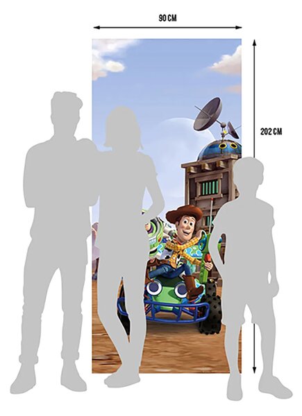 Dětská vliesová fototapeta na zed' Autíčko Příběh Hraček, Disney | 90 x 202 cm | DFTDNV 5439