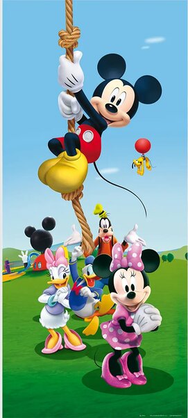 Dětská vliesová fototapeta na zed' Mickey Mouse na Laně, Disney | 90 x 202 cm | DFTDNV 5458