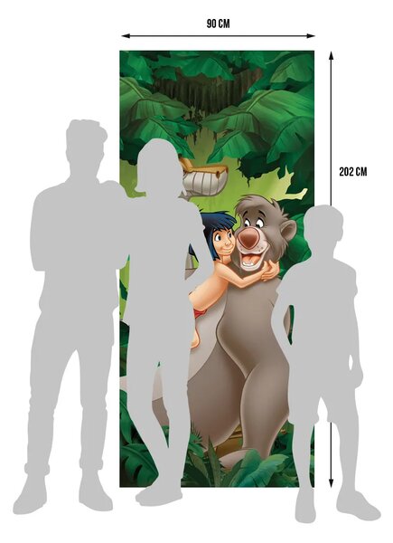 Dětská vliesová fototapeta na zed' Kniha Džunglí, Disney | 90 x 202 cm | DFTDNV 5474