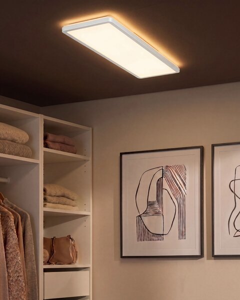 LED stropní světlo ARDENZA s dálkovým ovládáním se stmívačem Bílá
