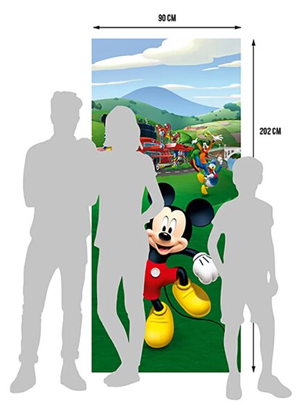Dětská vliesová fototapeta na zed' Mickey Mouse Nahoru, Disney | 90 x 202 cm | DFTDNV 5480