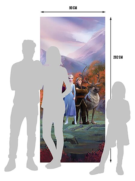 Dětská vliesová fototapeta na zed' Ledové Království Klasika, Disney | 90 x 202 cm | DFTDNV 5487