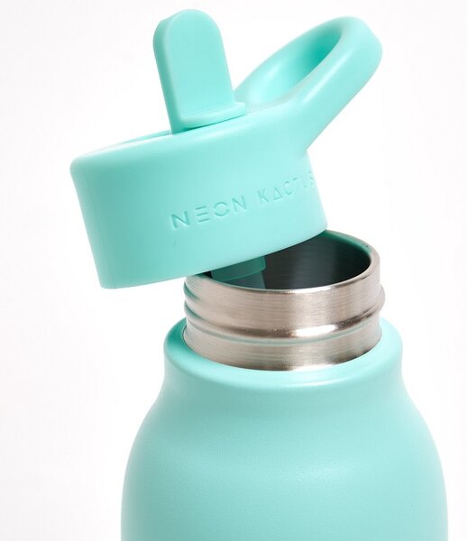 Dětská nerezová láhev, 340ml, Neon Kactus, tyrkysovo/růžová
