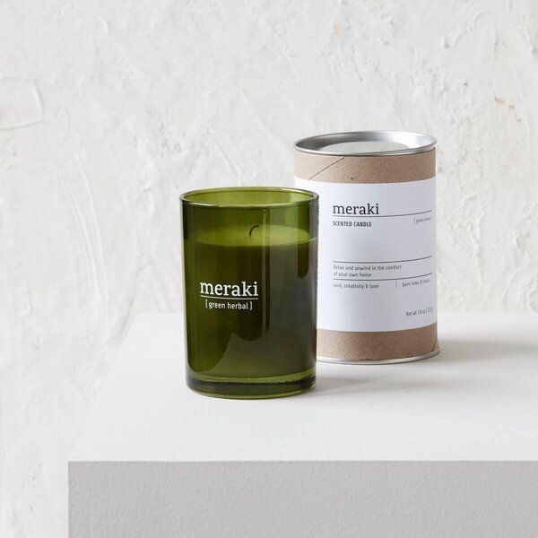 Meraki Vonná svíčka Green Herbal 35 hodin