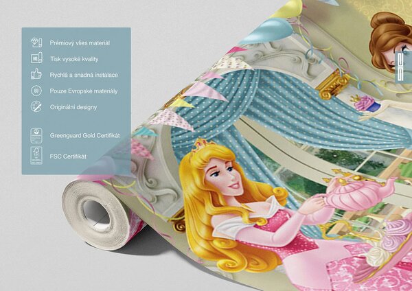 Dětská fototapeta na zed' Ples Princezen, Disney | 360 x 254 cm | DFTD 2224
