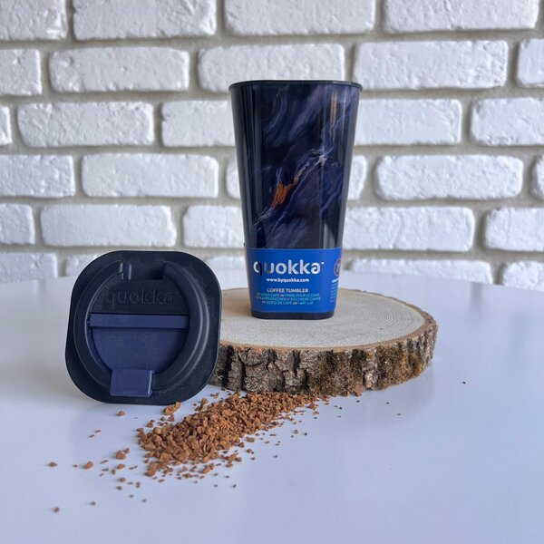 Termohrnek s dvojitou stěnou Flux, 450ml, Quokka, dark stone