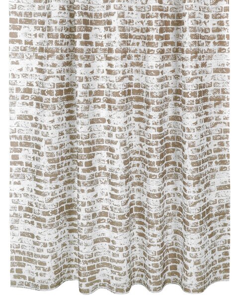 Bellatex koupelnový závěs HNĚDÁ ZEĎ, 180x200cm
