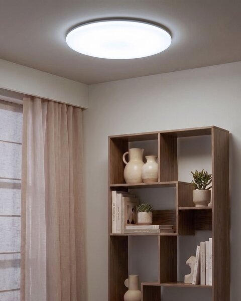 LED stropní světlo VEYA s dálkovým ovládáním se stmívačem Bílá