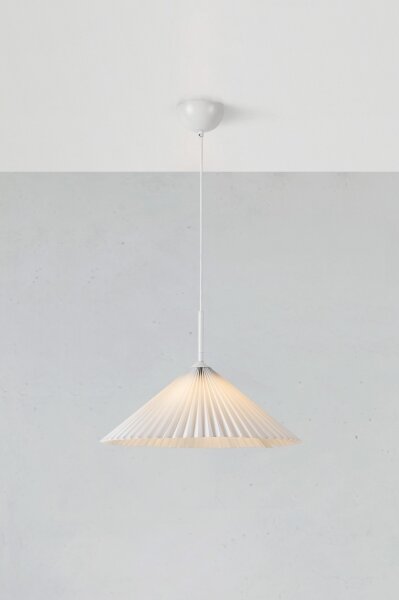 Markslöjd 108711 - Lustr na lanku PLISADO 1xE27/40W/230V pr. 50 cm bílá