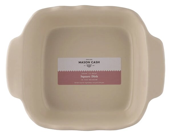 Zapékací mísa Mason Cash 20 × 20 cm krémová In the Meadow – keramická pečicí mísa na lasagne, zeleninu, gratinování a dezerty 2002.291