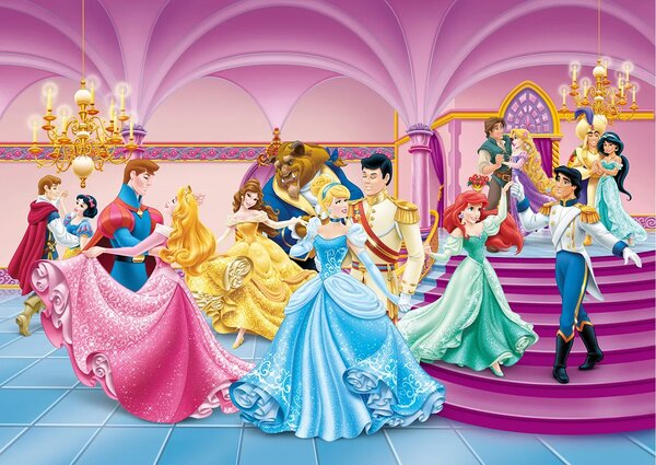 Dětská fototapeta na zed' Princezny a Princové, Disney | 252 x 182 cm | DFTDs 1928