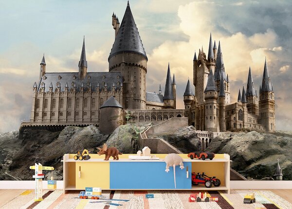Dětská fototapeta na míru Harry Potter: Výhled na Bradavice | Vliesová fototapeta na zed' | DFTD5P352185