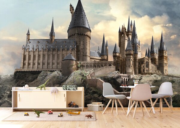 Dětská fototapeta na míru Harry Potter: Výhled na Bradavice | Vliesová fototapeta na zed' | DFTD5P352185