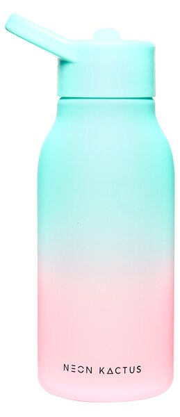 Dětská tritanová láhev, 340ml, Neon Kactus, tyrkysovo/růžová