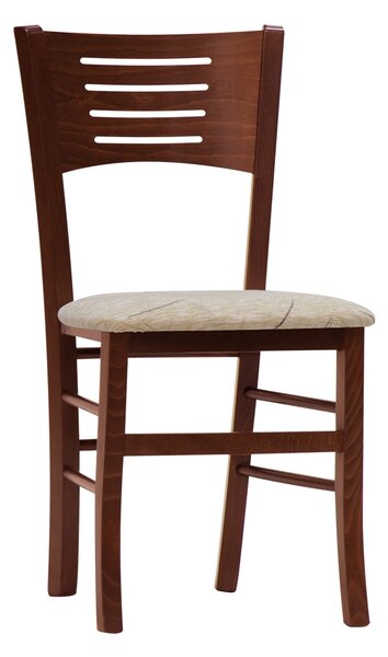 Stima Židle ATALA s čalouněným sedákem Odstín: Třešeň, Látky: TRISTAN beige 14