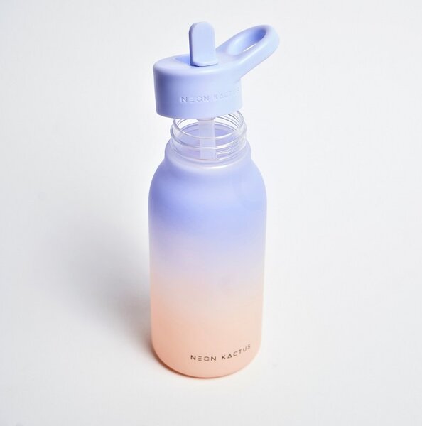 Dětská tritanová láhev, 340ml, Neon Kactus, fialovo/oranžová