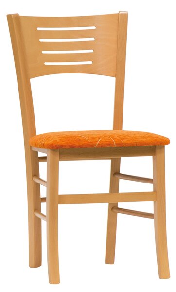 Stima Židle VERONA s čalouněným sedákem Odstín: Buk, Látky: TRISTAN bordo 24