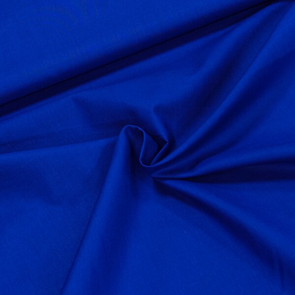Bavlněné plátno jednobarevné ROYAL BLUE uni královsky modrá, š.150cm (látka v metráži)