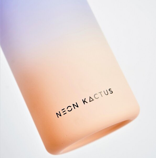 Dětská tritanová láhev, 340ml, Neon Kactus, fialovo/oranžová