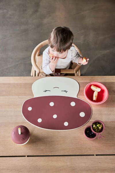 OYOY Silikonové prostírání Mushroom Red OY329
