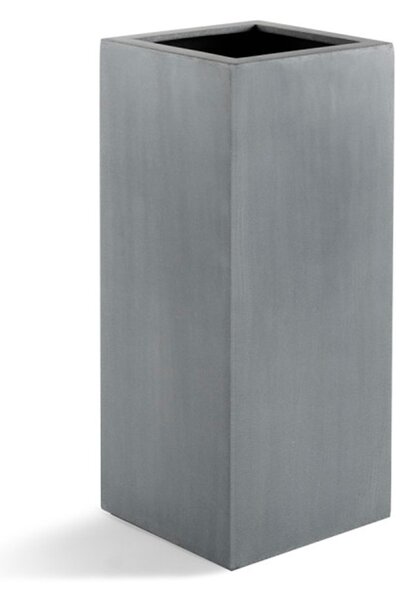 Argento High Cube, vysoký květináč Barva květináče: Přírodní šedá, Rozměry: 30x30x80 cm