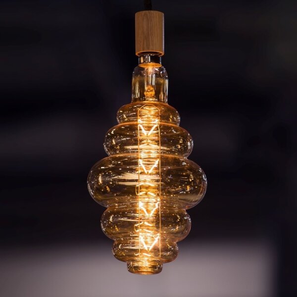LED Stmívatelná žárovka FILAMENT S200 E27/8W/230V 1800K