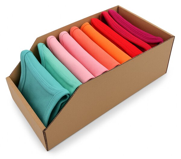 KARTON PAK Úložné boxy na oblečení, organizéry do skříně EKO KARTON 20x47cm