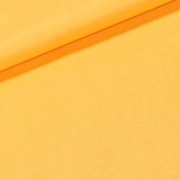 Bavlněné plátno UNI POLO, jednobarevná žluto-oranžová, š.140cm (látka v metráži)