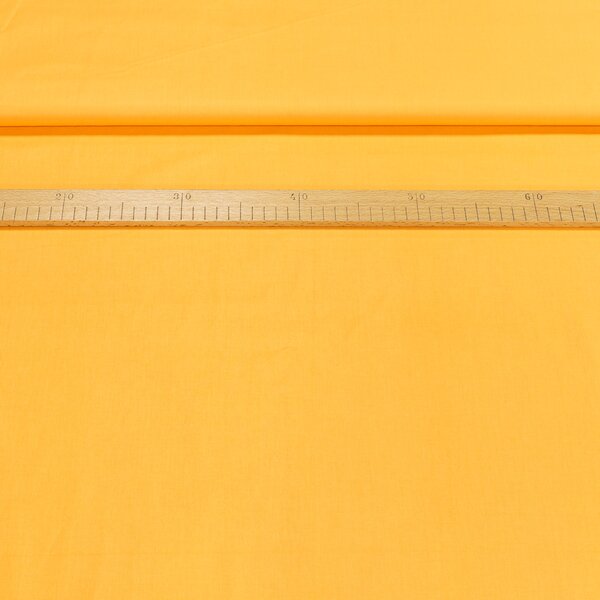 Bavlněné plátno UNI POLO, jednobarevná žluto-oranžová, š.140cm (látka v metráži)