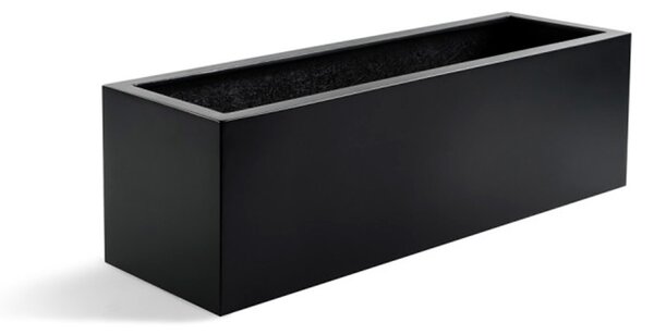 Argento Small Box, Malý truhlík - květináč Barva květináče: Černá, Rozměry: 60x15x15 cm
