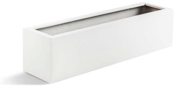 Argento Small Box, Malý truhlík - květináč Barva květináče: Matně bílá, Rozměry: 60x15x15 cm