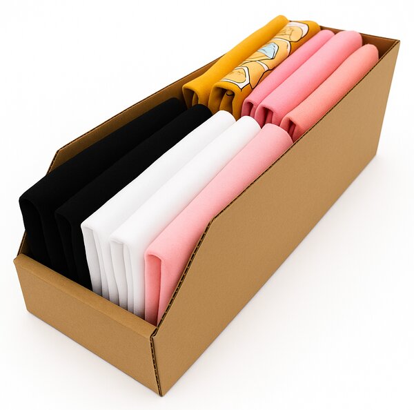 KARTON PAK Úložné boxy na oblečení, organizéry do skříně EKO KARTON 15x54cm