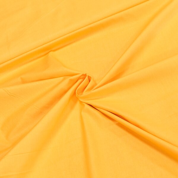 Bavlněné plátno UNI POLO, jednobarevná žluto-oranžová, š.140cm (látka v metráži)