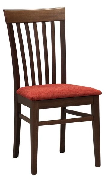 Stima Židle K2 s čalouněným sedákem Odstín: Tmavě Hnědá, Látky: BEKY LUX beige 10