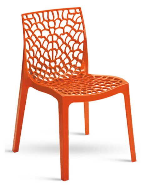 Stima Plastová židle GRUVYER Odstín: Arancio - Orandžová