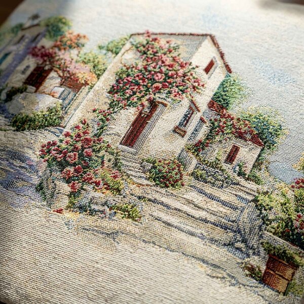 Dekoratex Dekorační povlak na polštářek RETRO LETOVISKO PROVANCE, krémová 45x45cm