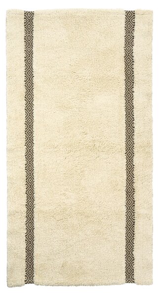 Bavlněný běhoun Tufted Off White / Grey 70 × 140 cm