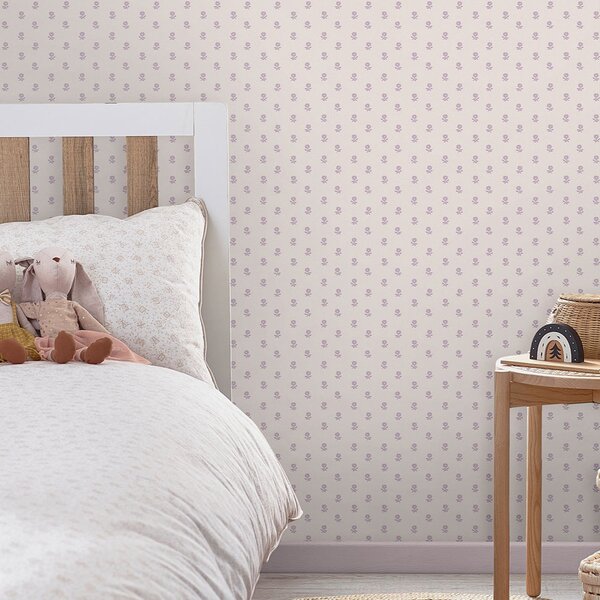 Levandulová vliesová květinová tapeta na zeď, 119864, Laura Ashley 3