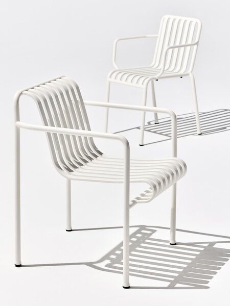 Venkovní jídelní židle Palissade Cream White