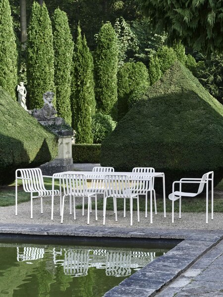 Venkovní jídelní židle Palissade Cream White