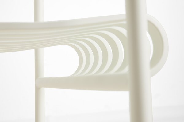 Venkovní jídelní židle Palissade Cream White
