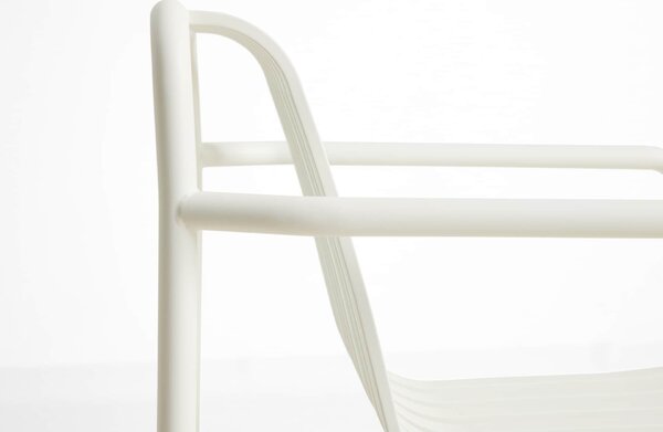Venkovní jídelní židle Palissade Cream White