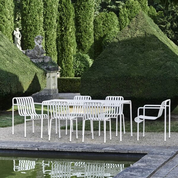 Venkovní jídelní židle Palissade Cream White
