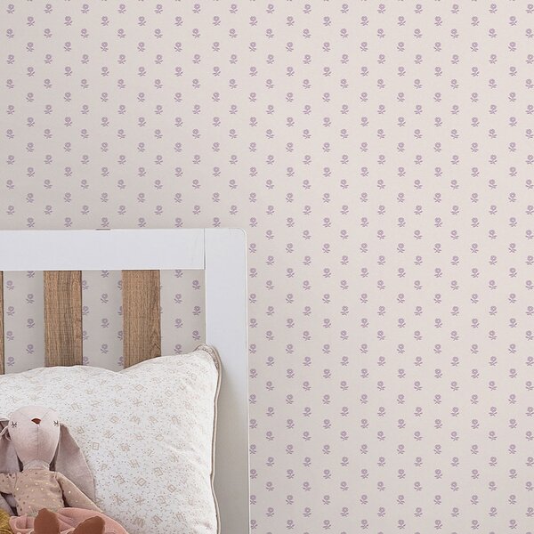 Levandulová vliesová květinová tapeta na zeď, 119864, Laura Ashley 3