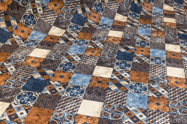 PVC podlaha Tarkett Iconik 220T filc Zaragoza tile Indigo