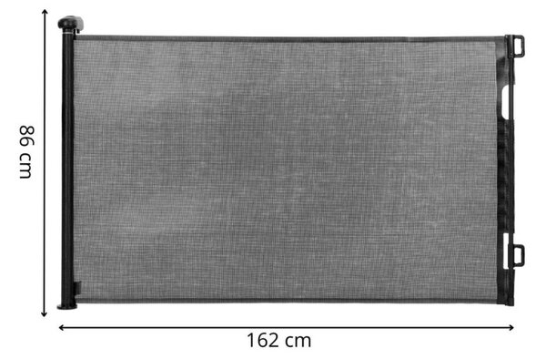 Bezpečnostní zábrana rolovací 7-80 cm SPRINGOS HA7525 černá