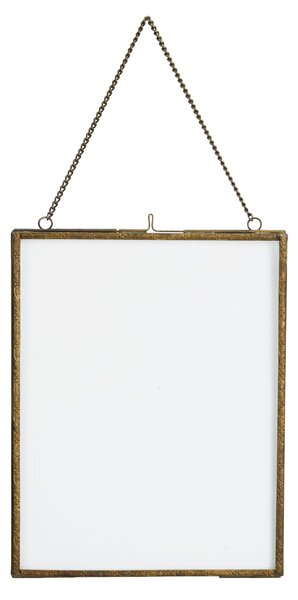 Závěsný fotorámeček Antique brass Frame 20 × 25 cm